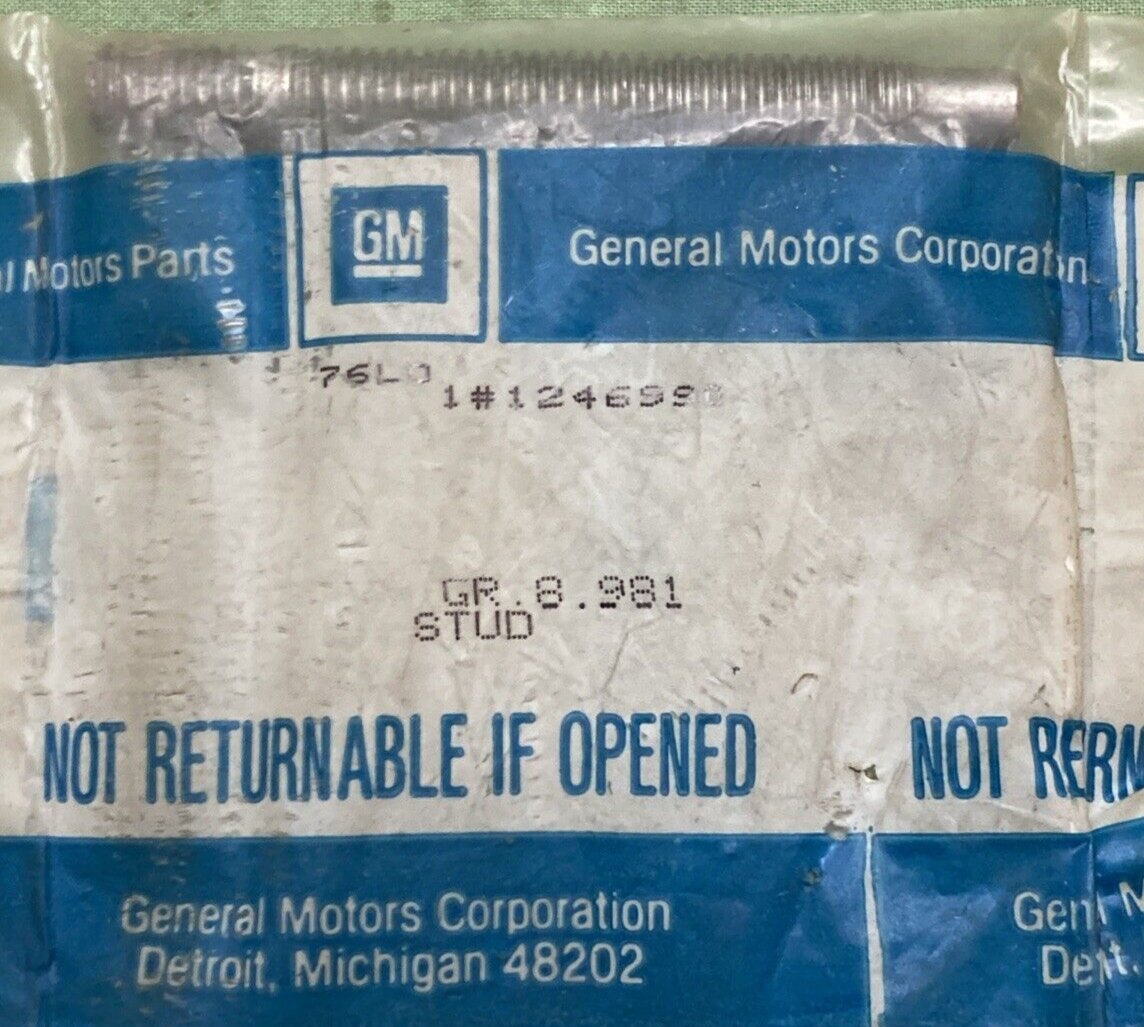 NEW GENUINE GM 1246990 Stud Special .375, 16 X 3.22