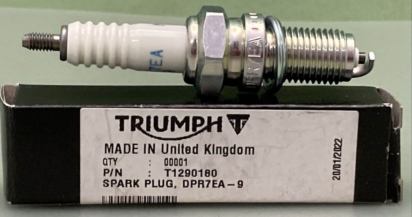 NEW GENUINE TRIUMPH T1290180 Spark Plug, DPR7EA - 9