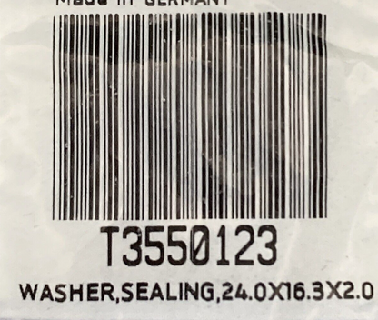 NEW GENUINE TRIUMPH T3550123 Washer, Sealing, 24.0X16.3X2.0