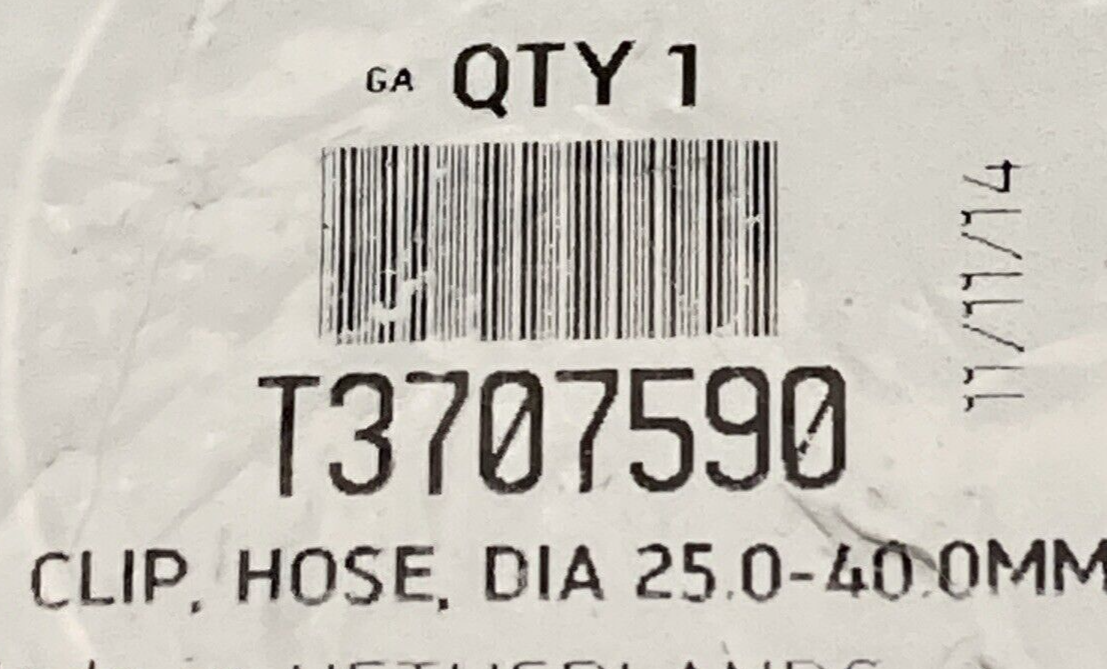 NEW GENUINE TRIUMPH T3707590 Hose Clip, 30 - 38