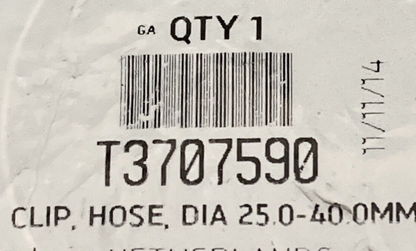 NEW GENUINE TRIUMPH T3707590 Hose Clip, 30 - 38