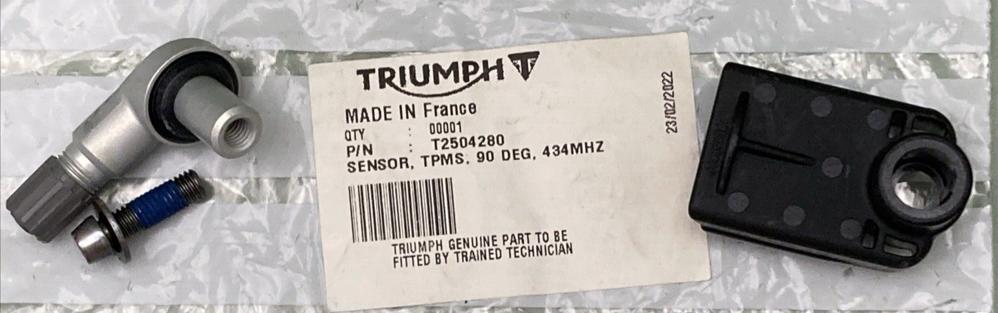 NEW GENUINE TRIUMPH T2504280 Sensor, Tpms, 90 Deg, 434 Hz