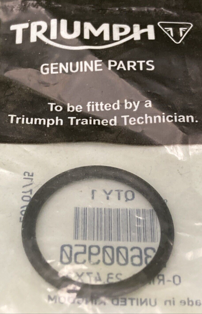 NEW GENUINE TRIUMPH T3600950 O Ring, 23.47 X 2.62