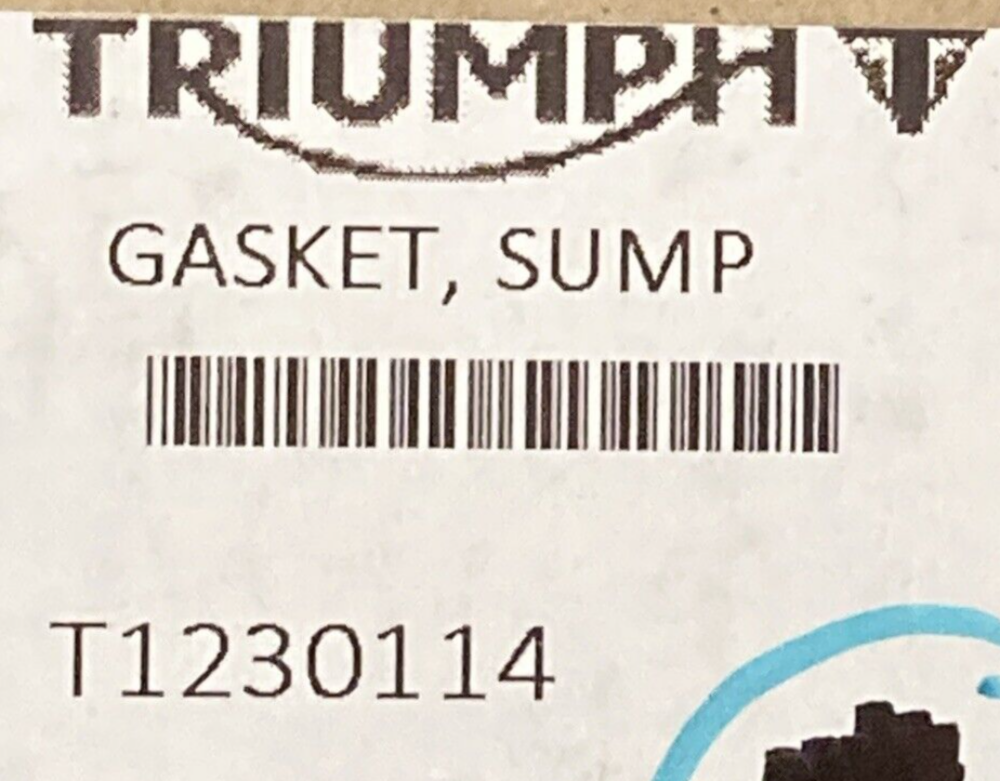 NEW GENUINE TRIUMPH T1230114 Gasket, Sump