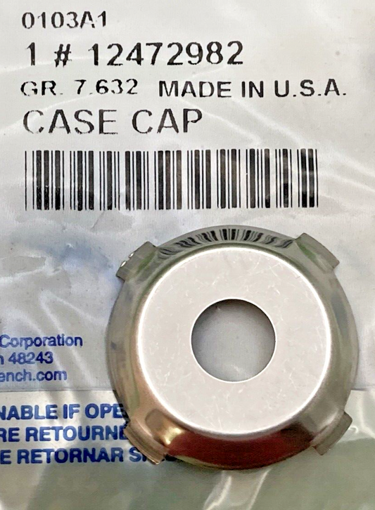 NEW GENUINE GM 12472982 CHROME CASE CAP