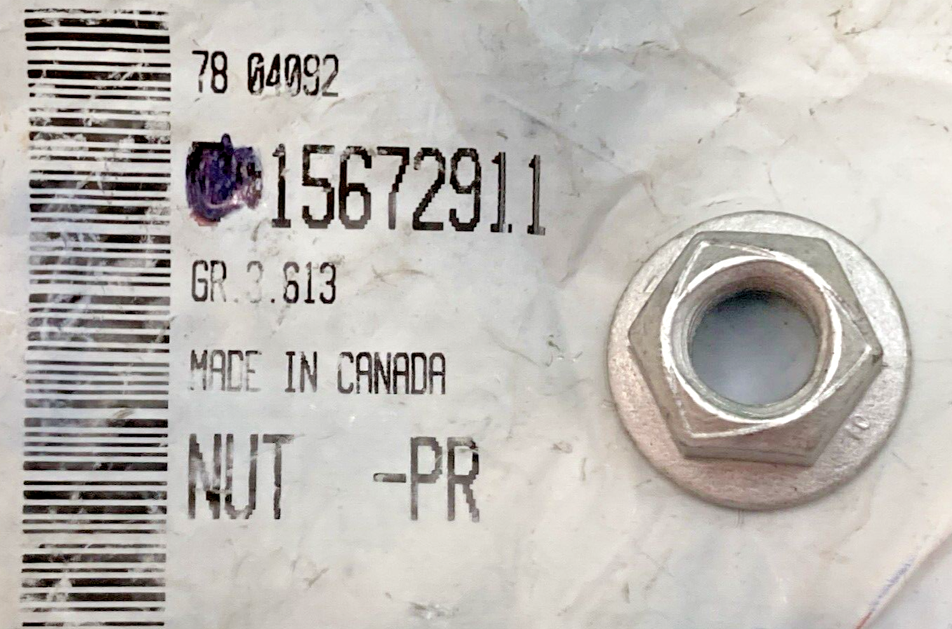 NEW GENUINE GM 15672911 MULTI-PURPOSE NUT, 1994-2009 GM
