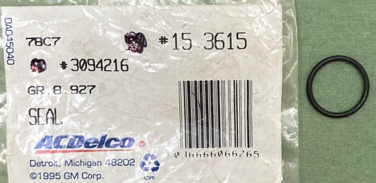 NEW GENUINE ACDELCO 15-3615 Seal A/C Compressor Tube O Ring GM 3094216