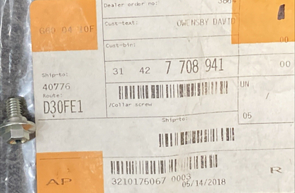 NEW GENUINE BMW 31 42 7 708 941  Collar screw  31427708941