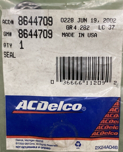 NEW GENUINE ACDELCO 8644709 Automatic Transmission Manual Shift Shaft Seal