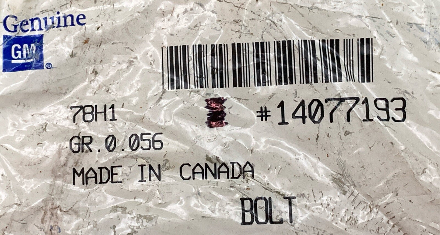 QTY 2 NEW GENUINE GM 14077193 ENGINE CYLINDER HEAD BOLT, M12x.75x97