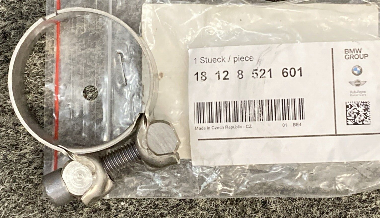 NEW GENUINE BMW 18 12 8 521 601 Clamp 18128521601