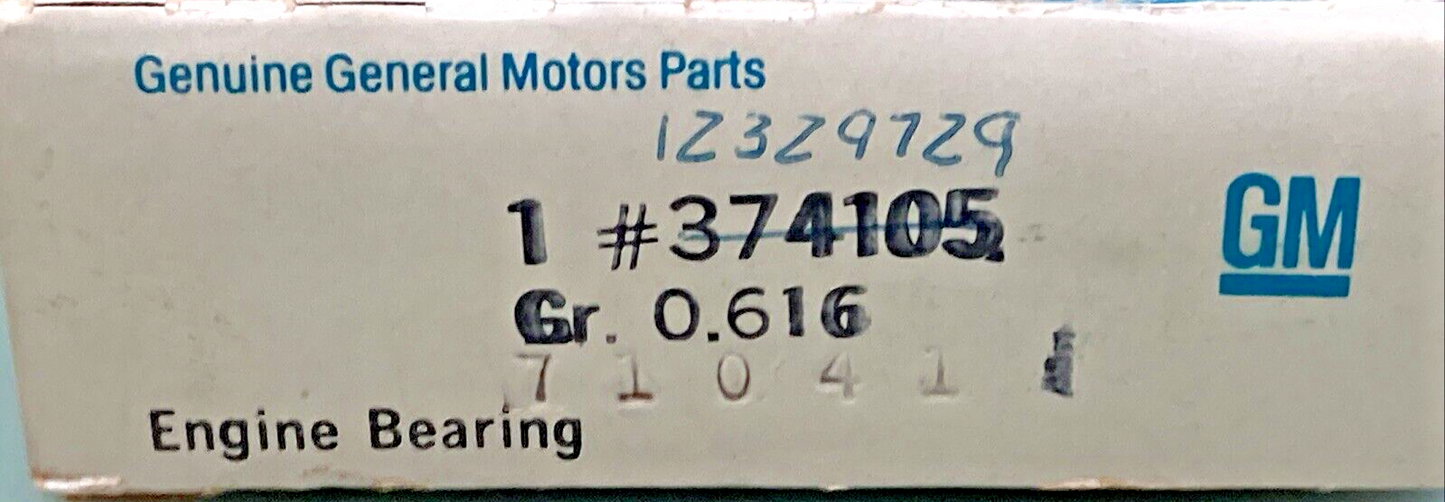 NEW GENUINE GM 374105 ENGINE CONNECTING ROD BEARING, 1976 – 1981 CHEVROLET