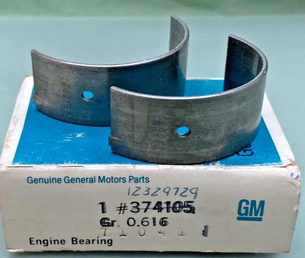 NEW GENUINE GM 374105 ENGINE CONNECTING ROD BEARING, 1976 – 1981 CHEVROLET