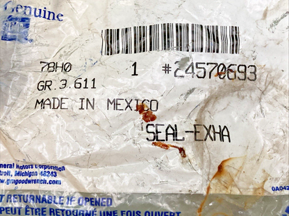 NEW GENUINE GM 24570693 SEAL, EXHAUST MANIFOLD PIPE, 1982-1996 GM
