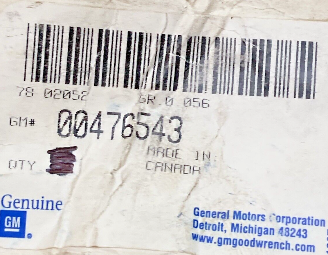 NEW GENUINE GM 00476543 BOLT, ENGINE CYLINDER HEAD, REPLACES 10131052