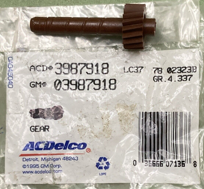NEW GENUINE ACDELCO 3987918 Automatic Transmission Speedometer Driven Gear