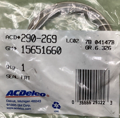 NEW GENUINE ACDELCO 290-269 Seal Front Wheel Inner Bearing GM 15651660
