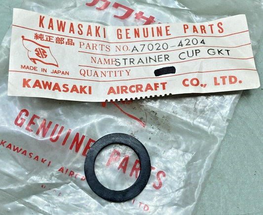 NEW GENUINE KAWASAKI A7020-4204 STRAINER CUP GASKET