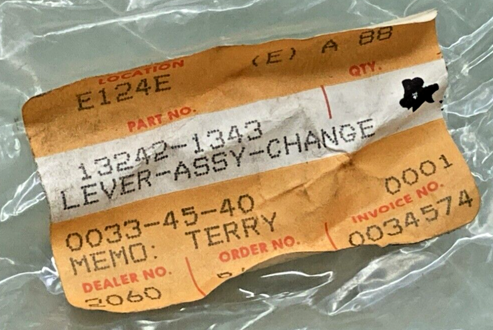 NEW REPLACES KAWASAKI 13242-1343 LEVER ASSEMBLY, CHANGE, PEDAL