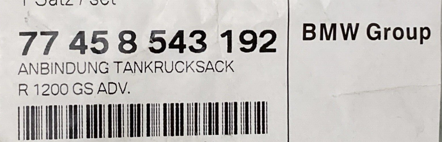 NEW GENUINE BMW 77 45 8 543 192  Attachment For Tank Rucksack  77458543192