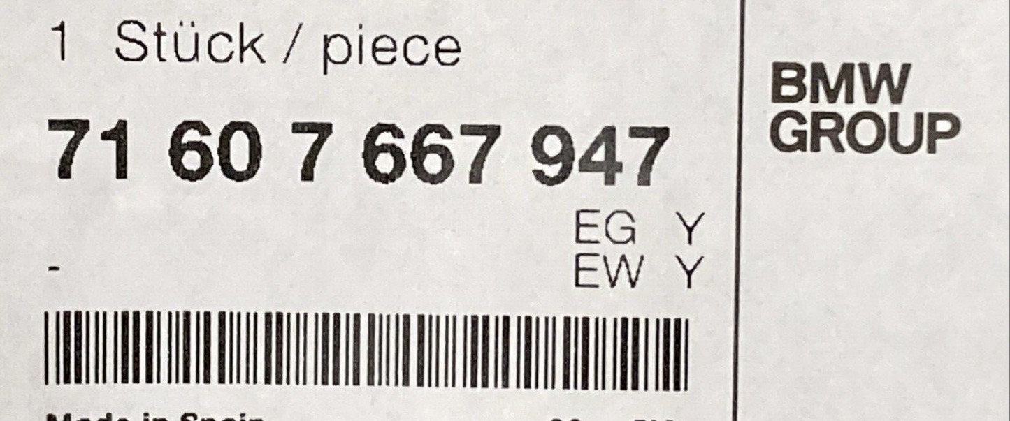 NEW GENUINE BMW 71 60 7 667 947   Gasket  71607667947