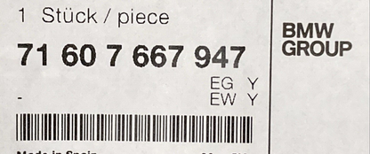 NEW GENUINE BMW 71 60 7 667 947   Gasket  71607667947