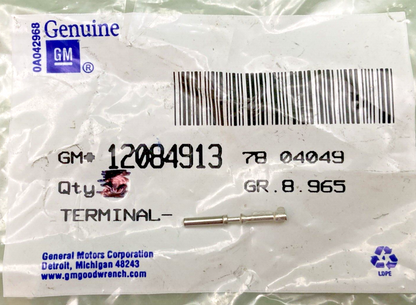 NEW GENUINE GM 12084913 TERMINAL, WIRING FEMALE MIC/P 100/W(20-22 Ga)
