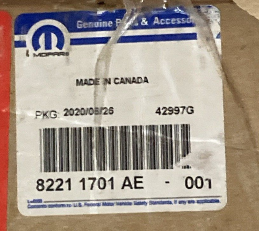 NEW GENUINE MOPAR 82211701AE Aluminum Running Boards In Silver For Crew Cab