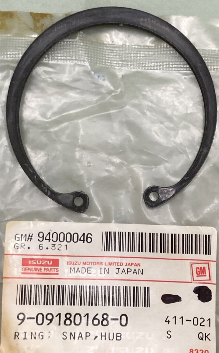 QTY 2 NEW GENUINE SUZUKI 9-09180168-0 Bearing Snap Ring FRONT WHEEL GM 94000046