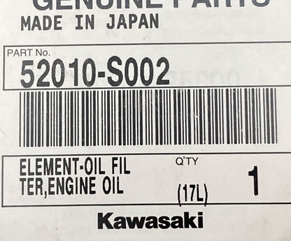 NEW GENUINE SUZUKI 52010-S002 ENGINE OIL FILTER