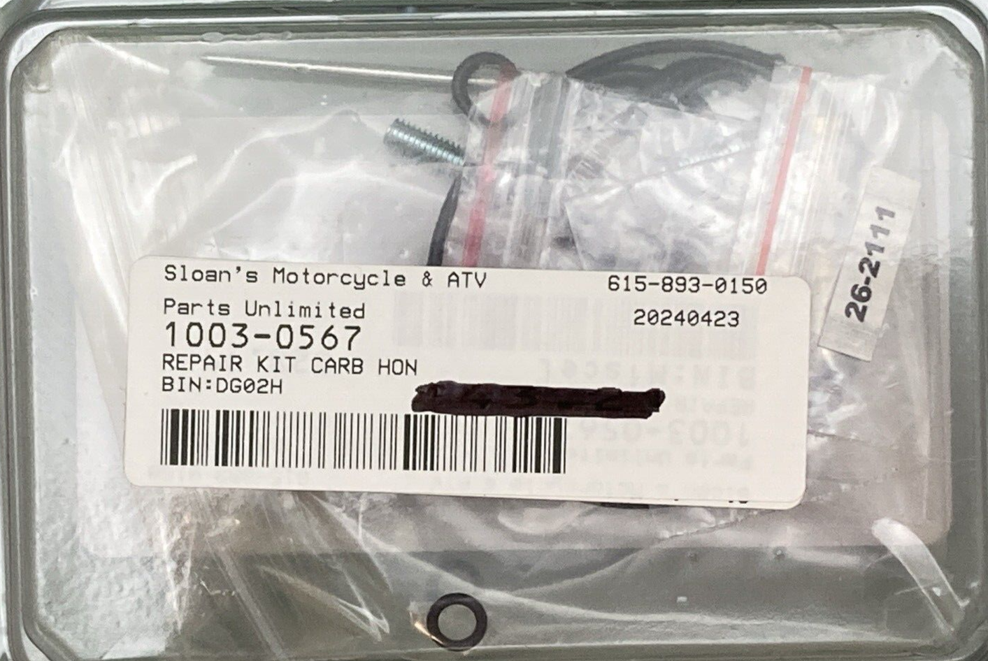 NEW GENUINE MOOSE RACING 1003-0567 Carburetor Rebuild Kit