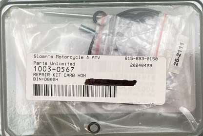 NEW GENUINE MOOSE RACING 1003-0567 Carburetor Rebuild Kit