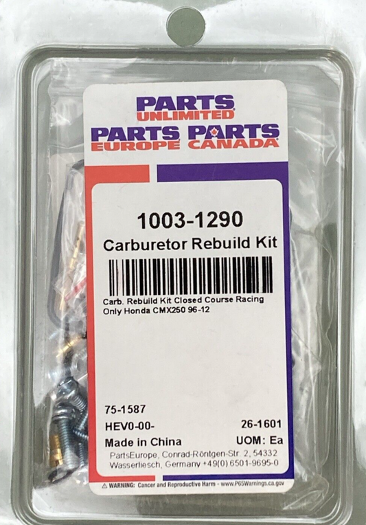 NEW GENUINE PARTS UNLIMITED 1003-1290 Carburetor Rebuild Kit