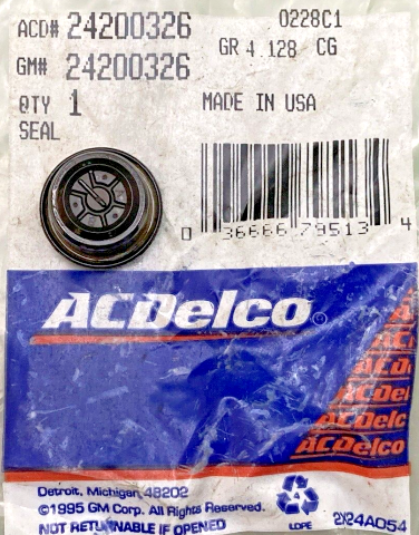 NEW GENUINE ACDELCO 24200326  SEAL, TRANS FLUID COOLER PIPE FITTING