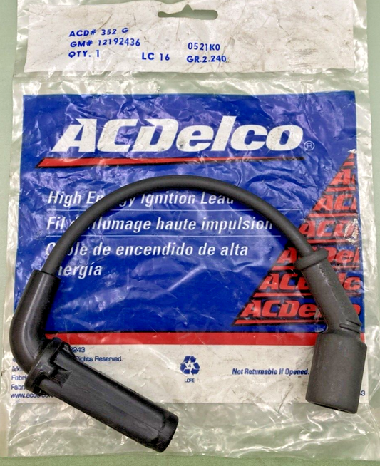 NEW GENUINE ACDELCO 12192436 WIRE ASM, SPARK PLUG 12" Long 2001-2002 GM