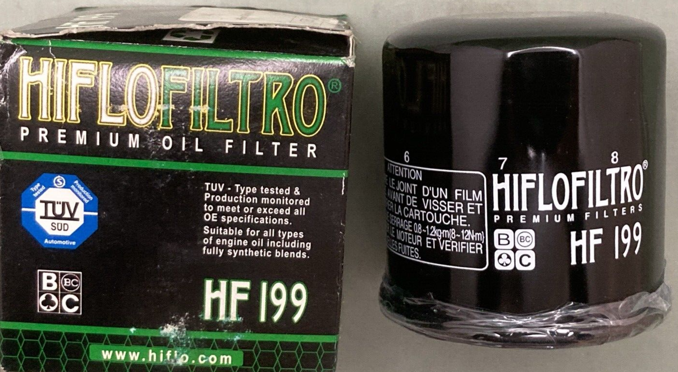 NEW HIFLOFILTRO HF199 PREMIUM OIL FILTER BLACK SPIN-ON