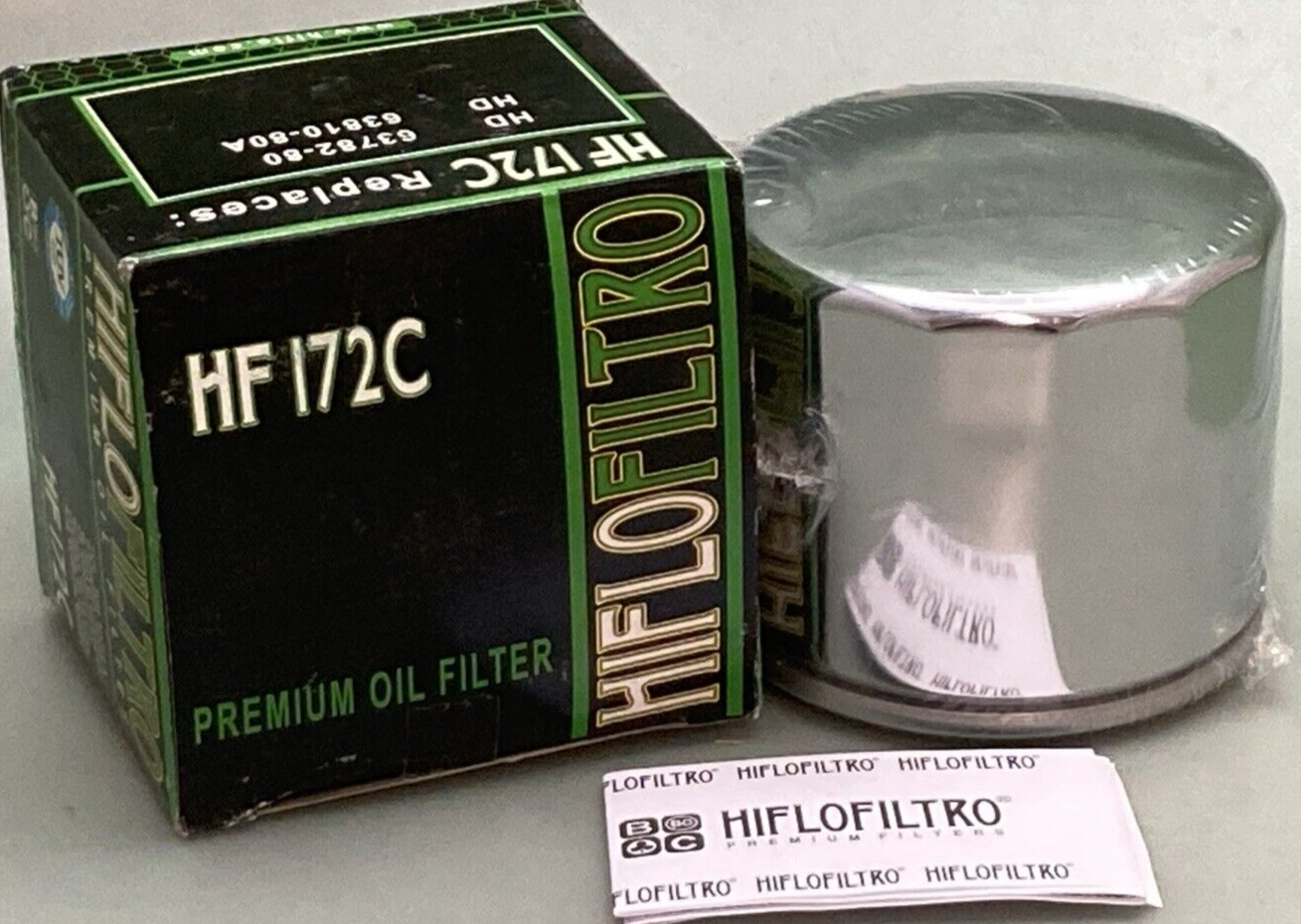 NEW HIFLOFILTRO HF172C PREMIUM OIL FILTER CHROME SPIN-ON