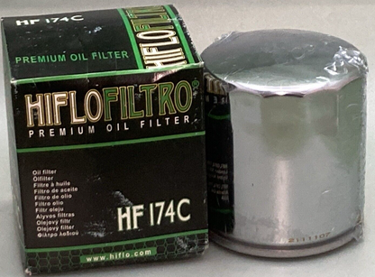 NEW HIFLOFILTRO HF174C PREMIUM OIL FILTER CHROME SPIN-ON