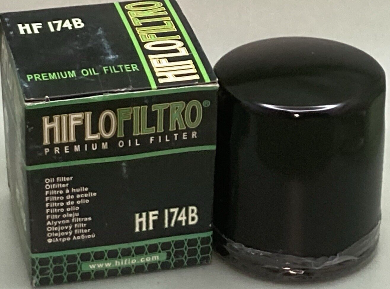 NEW HIFLOFILTRO HF174B PREMIUM OIL FILTER BLACK SPIN-ON