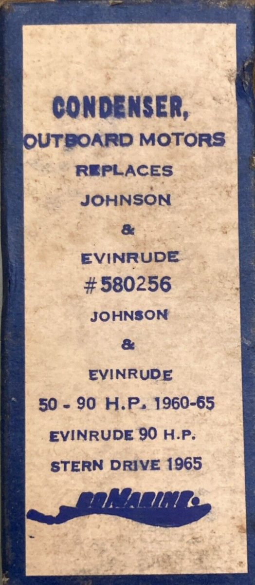 NEW GENUINE BOWMAN 87775 CONDENSOR FOR 1960-1965 JOHNSON EVINRUDE OUTBOARD