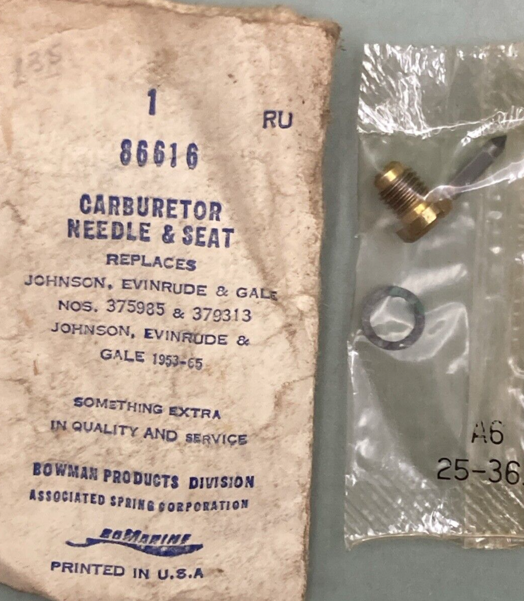 NEW GENUINE BOMARINE 379313 Marine Needle and Seat