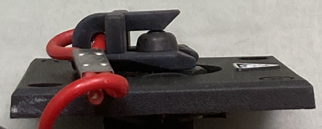 GENUINE EVINRUDE JOHNSON OMC 125317 PLATE & CUT-OFF SWITCH BLACK W/ WIRING