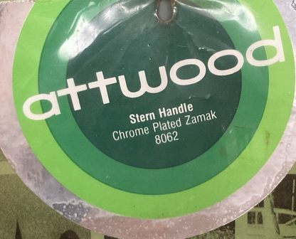 QTY 2 NEW GENUINE ATTWOOD 8062 HANDLES STERN CHROME PLATED 6" LENGTH