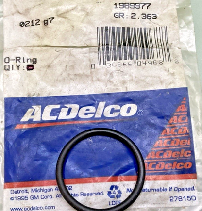 NEW GENUINE ACDELCO 1989977 O, Ring, On Housing 1985-1995 GM 1989977