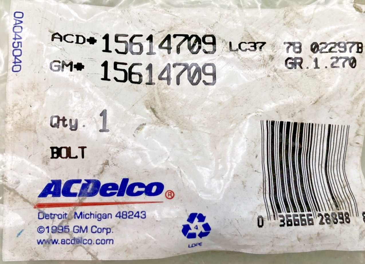NEW GENUINE ACDELCO 15614709 BOLT/SCREW, REAR COMPARTMENT LID HINGE 1982-2017 GM