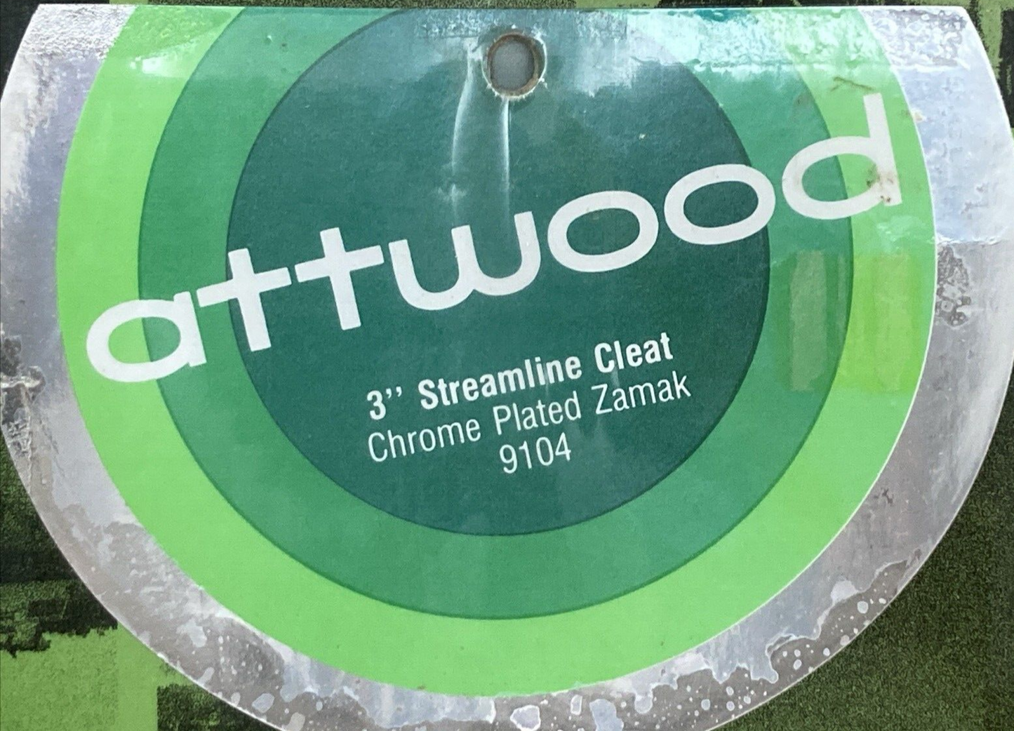 NEW GENUINE ATTWOOD 9104 3" STREAMLINE CLEAT CHROME PLATED
