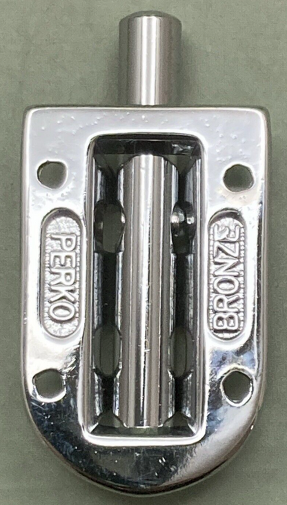 NEW GENUINE PERKO 947-001-CHR BARREL BOLT CHROME PLATED BRONZE W/ FRICTION PLATE