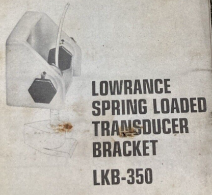 NEW GENUINE LOWRANCE LKB350 BRACKET SPRING-LOADED TRANDUCER HEAVY DUTY BRONZE