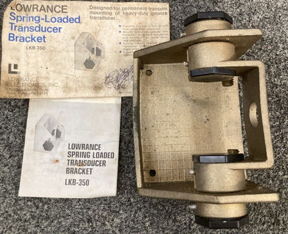 NEW GENUINE LOWRANCE LKB350 BRACKET SPRING-LOADED TRANDUCER HEAVY DUTY BRONZE