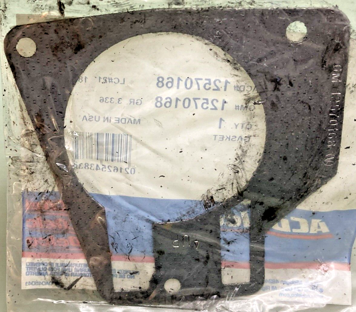 NEW GENUINE ACDELCO 12570168 GASKET, THROTTLE BODY, (1996-2007) GM 12570168